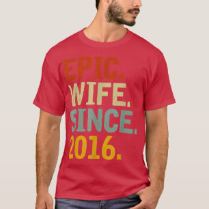 T-shirt Femme épopée depuis 2016 Son 6ème anniversaire de 