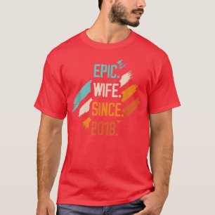 T-shirt Femme épopée depuis 2018 Mariage de famille Couple