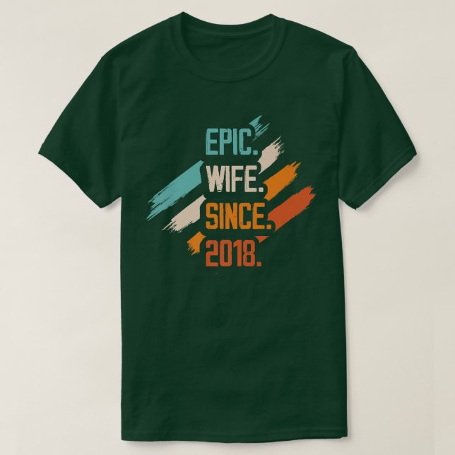 T-shirt Femme épopée depuis 2018 Mariage de famille Couple (Design devant)