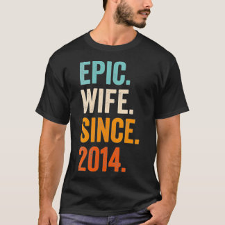 T-shirt Femme épopée femme depuis 2014 8ème mariage annive