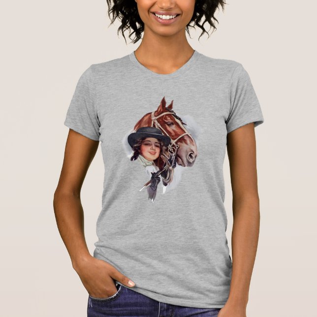 T-shirt Femme équestre (Devant)