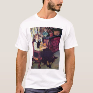 T-shirt Femme et chat, Suzanne Valadon