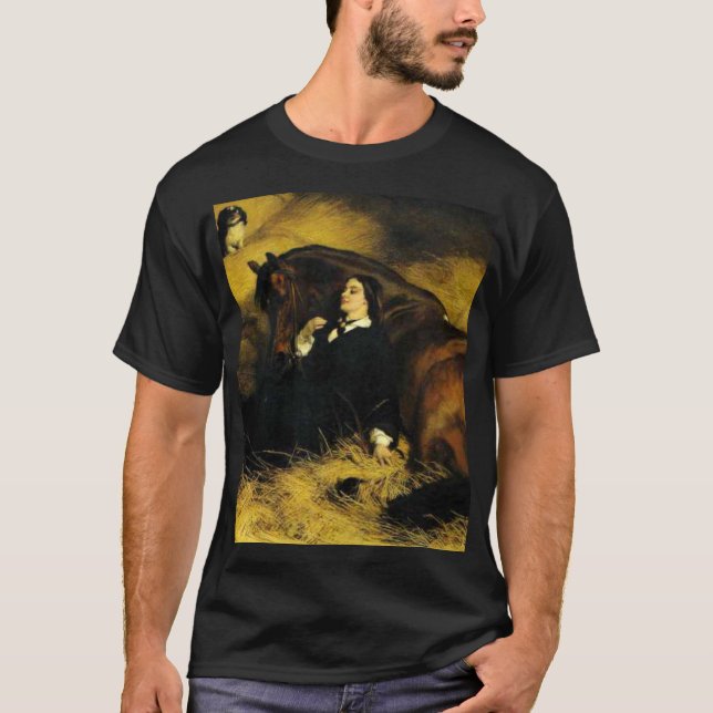 T-shirt Femme et Cheval (Devant)