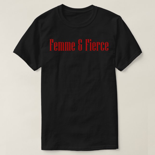 T-shirt Femme et féministe féministe fière (Design devant)