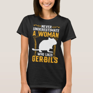 T-shirt Femme et son Gerbil Rodent Desert Rat