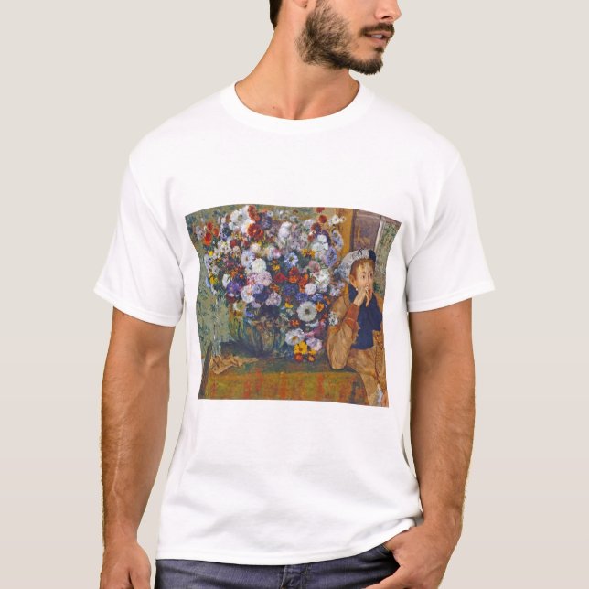 T-shirt Femme et vase de fleurs, Edgar Degas (Devant)