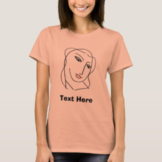 T-shirt Femme Face, Ajouter du texte