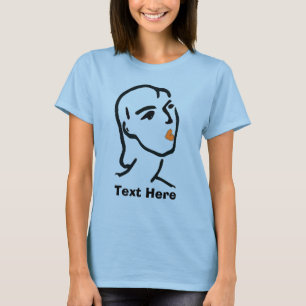 T-shirt Femme Face, Ajouter du texte