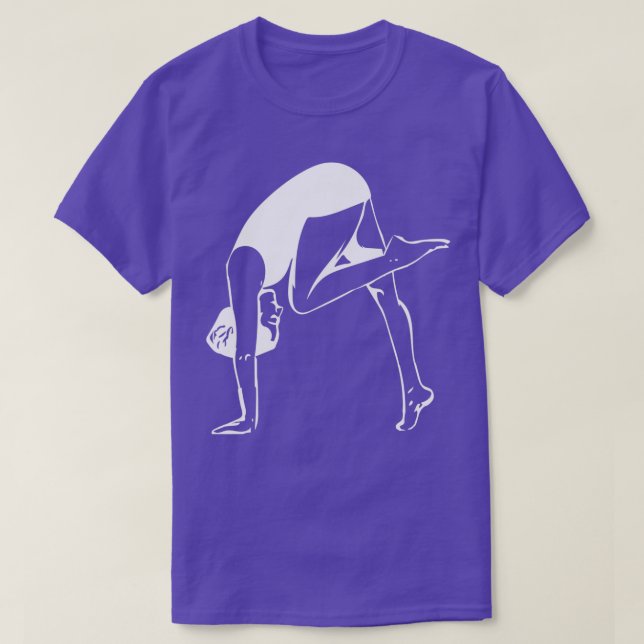 T-shirt Femme faisant du yoga lignes abstraites dessin 1 (Design devant)