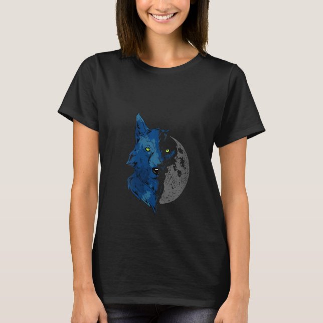 T-shirt Femme Faune Predator Animaux Forêts Animaux Port (Devant)