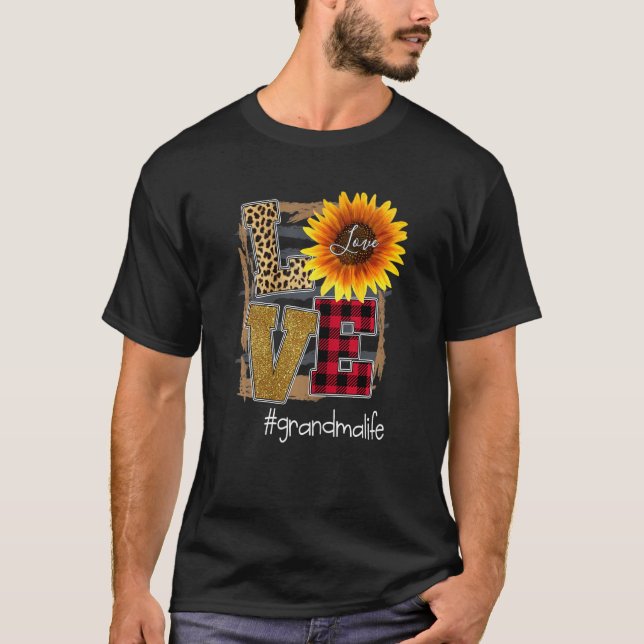 T-shirt Femme Femme Aime Grand Malife Tournesol Léopard (Devant)