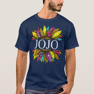 T-shirt Femme Femme Jojo Personnalisé Tournesol Grandma 