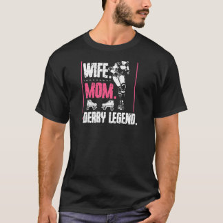 T-shirt Femme Femme Maman Derby Légende Citation Pour Votr