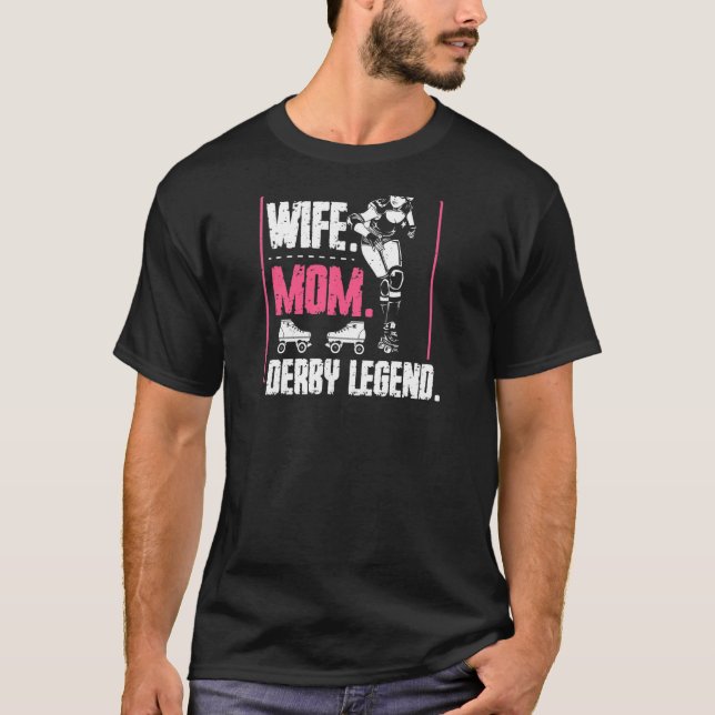 T-shirt Femme Femme Maman Derby Légende Citation Pour Votr (Devant)