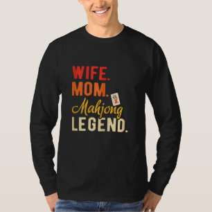 T-shirt Femme Femme Maman Mahjong Légende Mahjong Parti Ma