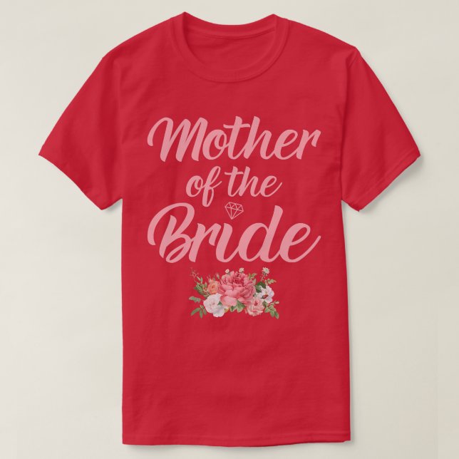 T-shirt Femme Femme Mère de la mariée Mère du Br (Design devant)
