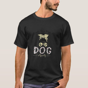 T-shirt Femme Femme Messy Bun Kinda Occupé Être Un Chien M