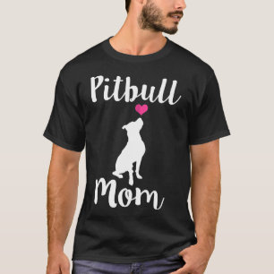 T-shirt Femme Femme Pitbull Maman Pit Bull Chien Mama Don 
