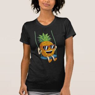 T-shirt femme femme swing ananas