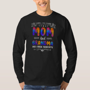 T-shirt Femme Fête des mères Graphic J'ai deux titres Mama