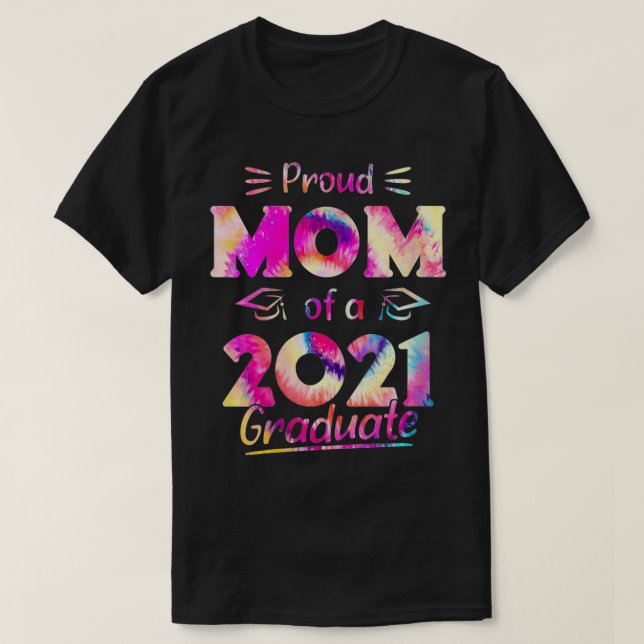 T-shirt Femme Fier Maman D'Un 2021 Diplômé Mignonne Tee Dy (Design devant)