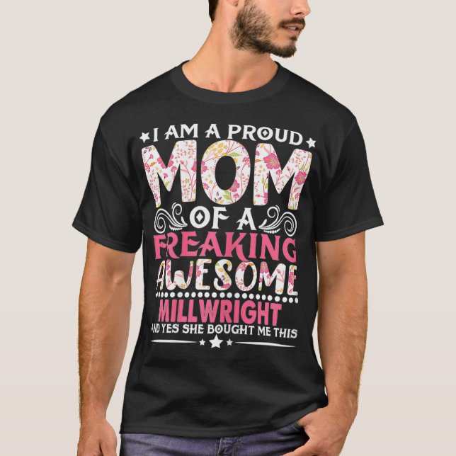 T-shirt Femme Fier Maman D'Une Fête Des Mères De Millwrigh (Devant)