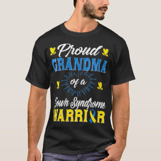 T-shirt Femme fière grand-mère de Down Syndrome guerrier A