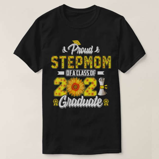 T-shirt Femme Fière Stepmere d'une classe de 2021 Graduate (Design devant)