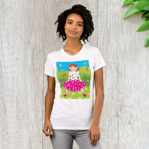 T-shirt Femme Fille Et Papillons
