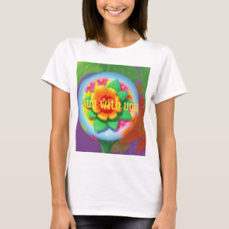 t-shirt femme fleur