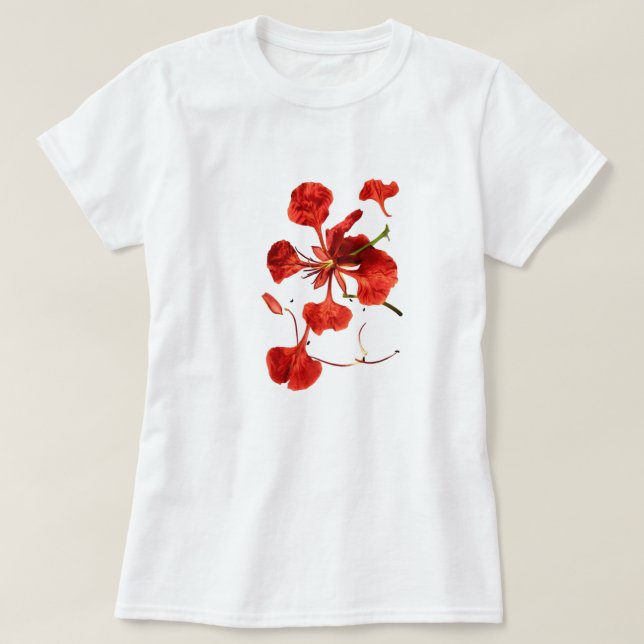 T-Shirt Femme Fleur (Design devant)