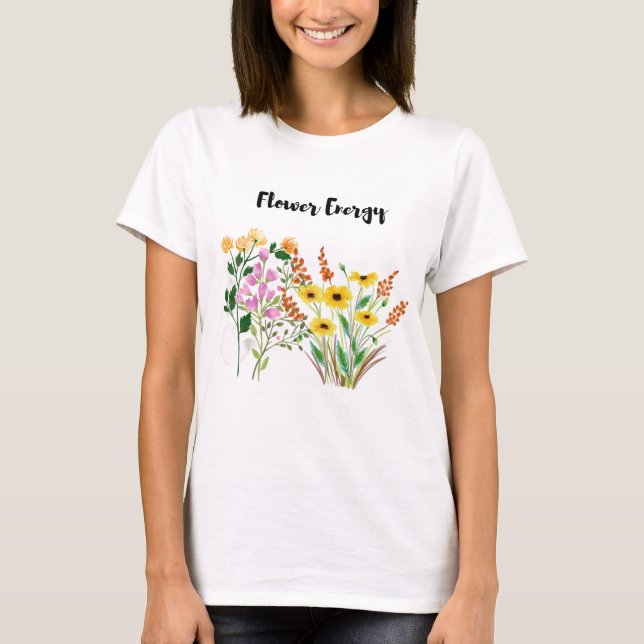 T-Shirt Femme Flower Energy (Devant)