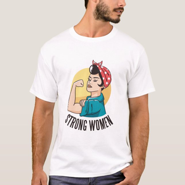 T-shirt Femme forte puissance femme T- (Devant)