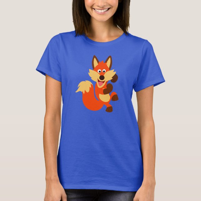 T-shirt Femme Fox Dancing Cute (Devant)