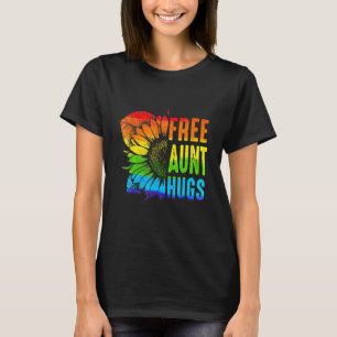 T-shirt Femme Free Tante Hugs Gay pride Lgbt-Q Mois
