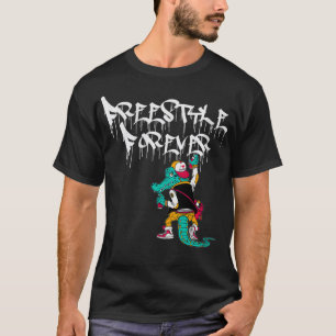 T-shirt Femme Freestyle Forever Graffiti Gator 80s Musique