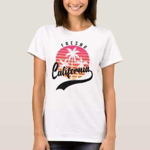 T-shirt femme Fresno, Californie Sunset