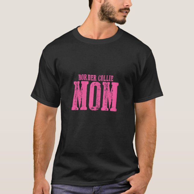 T-shirt Femme Frontière Collie Maman (Devant)