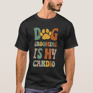 T-shirt Femme Funny Vintage chien toiletteur salon Chien-g
