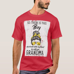 T-shirt Femme Garçon qui m'a volé le coeur Il m'appelle gr