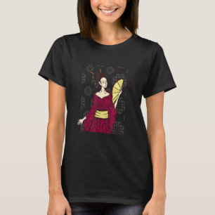 T-shirt Femme geisha japonaise belle intelligente