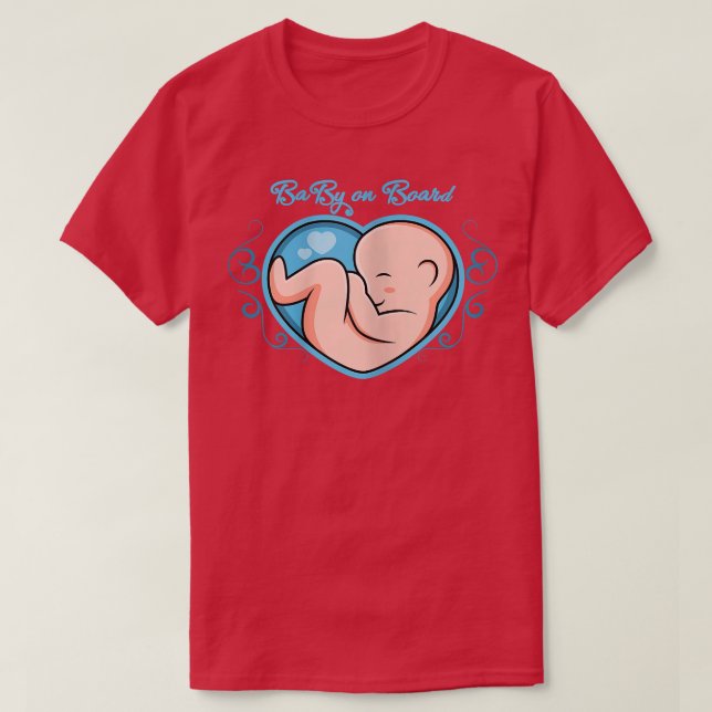 T-shirt Femme genre révéler garçon bébé à bord femmes preg (Design devant)