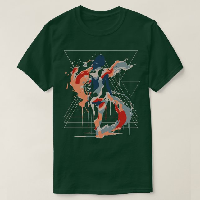 T-shirt femme géométrique (Design devant)