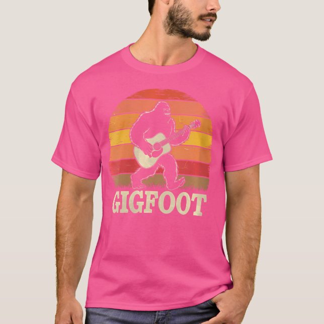 T-shirt Femme Gigfoot Bigfoot Acoustique Guitare Sasquatch (Devant)