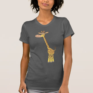 T-shirt femme girafe de dessin animé