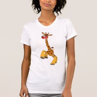 T-shirt femme Giraffe Danseuse Cartoon