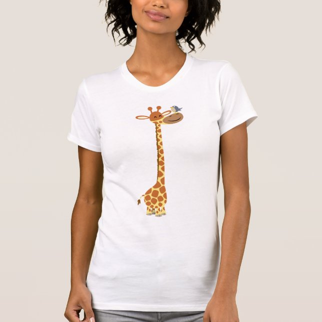 T-shirt femme Giraffe et amie (Devant)