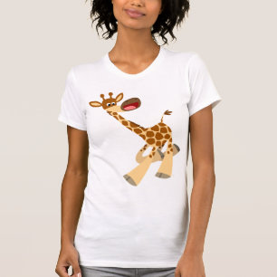 T-shirt Femme Giraffe, joli dessin animé