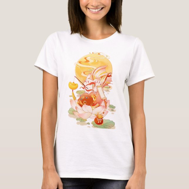 T-shirt femme Golden Moon Harmony (Devant)