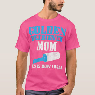 T-shirt Femme Golden Retriever Maman Chien Cheveux Drôle G